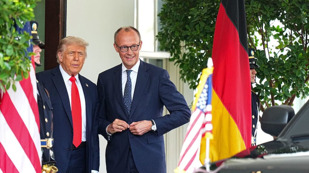 Germany’s Merz strikes sharp tone with Europe as he cozies up to Trump