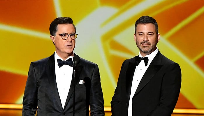 Jimmy Kimmel extends support to Stephen Colbert amid absurd claims